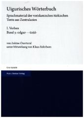 Uigurisches Wörterbuch. Sprachmaterial der vorislamischen türkischen Texte aus Zentralasien