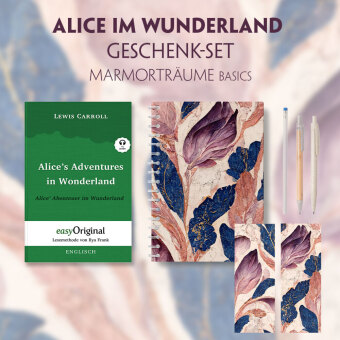 Alice im Wunderland Geschenkset (Softcover + Audio-Online) + Marmorträume Basics, m. 1 Beilage, m. 1 Buch
