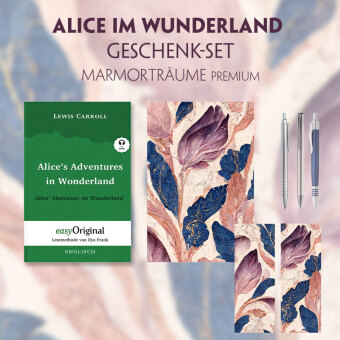 Alice im Wunderland Geschenkset (Softcover + Audio-Online) + Marmorträume Premium, m. 1 Beilage, m. 1 Buch