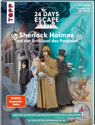 24 DAYS ESCAPE 3D Pop-Up-Adventskalender- Sherlock Holmes und der Schlüssel des Poseidon (SPIEGEL Bestseller-Autor)