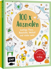 100 x Ausmalen - 2 Ausmal-Bücher im Bundle