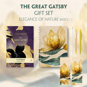 The Great Gatsby (with audio-online) Readable Classics Geschenkset + Eleganz der Natur Schreibset Basics, m. 1 Beilage,