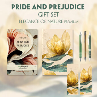 Pride and Prejudice (with audio-online) Readable Classics Geschenkset + Eleganz der Natur Schreibset Premium, m. 1 Beila