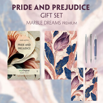 Pride and Prejudice (with audio-online) Readable Classics Geschenkset + Marmorträume Schreibset Premium, m. 1 Beilage, m
