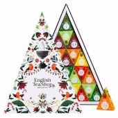 Tee Adventskalender "Mosaik weiß", BIO, 25 Pyramidenbeutel