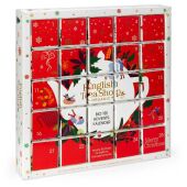 Puzzle Tee Adventskalender "Red Christmas", BIO, 25 Pyramidenbeutel
