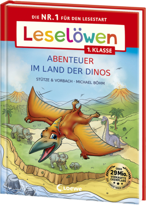 Leselöwen 1. Klasse - Abenteuer im Land der Dinos, Großdruck