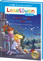 Leselöwen 2. Klasse - Alarm! Diebe im Freizeitpark! Cover