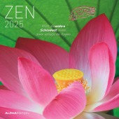 Zen 2025 - Broschürenkalender 30x30 cm (30x60 geöffnet) - Kalender mit Platz für Notizen - mit Lebensweisheiten - Bildka
