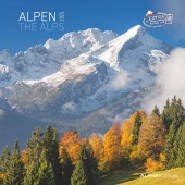 Alpen 2025 - Broschürenkalender 30x30 cm (30x60 geöffnet) - Kalender mit Platz für Notizen - The Alps - Bildkalender - W
