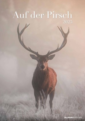 Auf der Pirsch 2025 - Bildkalender A3 (29,7x42 cm) - mit Feiertagen (DE/AT/CH) und Platz für Notizen - Tierkalender - Wa