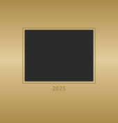 Foto-Bastelkalender Gold 2025 - Do it yourself calendar 21x22 cm - datiert - Kreativkalender - Foto-Kalender - Alpha Edi