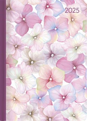 Alpha Edition - Ladytimer Blossoms 2025 Taschenkalender, 10,7x15,2cm, Kalender mit 192 Seiten, Notizmöglichkeiten nach j