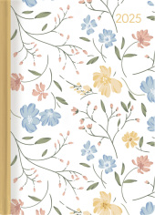 Lady Journal Flower Love 2025 - Blume - Taschenkalender A6 (10,7x15,2 cm) - Weekly - 192 Seiten - Notiz-Buch - Termin-Pl