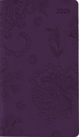 Alpha Edition - Ladytimer Slim Deluxe Purple 2025 Taschenkalender, 9x15,6cm, Kalender mit 128 Seiten, mit einem Info- un