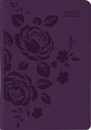 Alpha Edition - Ladytimer Mini Deluxe Purple 2025 Taschenkalender, 8x11,5cm, Kalender mit 144 Seiten,mit einem Info- und