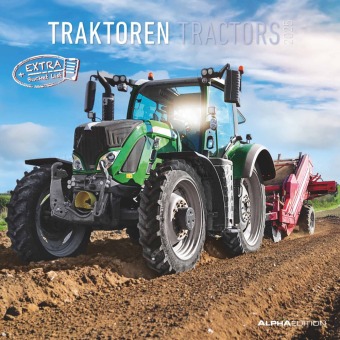 Alpha Edition - Traktoren 2025 Broschürenkalender, 30x30cm, Wandkalender mit Platz für Notizen und Termine, Bilder von T