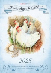 100-jähriger Kalender 2025 - Bildkalender A3 (29,7x42 cm) - mit Feiertagen (DE/AT/CH) und Platz für Notizen - inkl. Baue