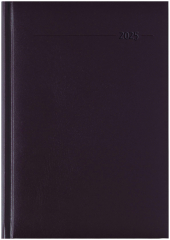 Zettler - Buchkalender Balacron 2025 rot, 15x21cm, Taschenkalender im Balacron Einband mit 352 Seiten, 7 Tage auf 6 Seit