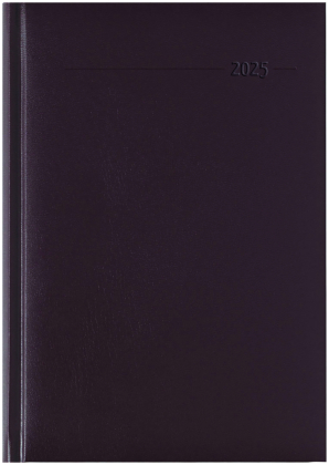 Zettler - Buchkalender Balacron 2025 rot, 15x21cm, Taschenkalender im Balacron Einband mit 352 Seiten, 7 Tage auf 6 Seit