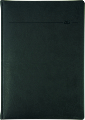Manager-Timer XL Tucson schwarz 2025 - Cheftimer A4 (21,7x30,3 cm) - 1 Woche 2 Seiten - 160 Seiten - Tucson-Einband - Ze