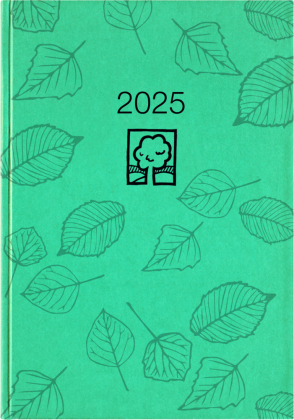 Zettler - Taschenkalender 2025 türkis, 10,2x14,2cm, Taschenplaner mit 400 Seiten im Kartoneinband, Tages- und Wochenzähl