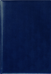 Zettler - Buchkalender 2025 blau, 14,5x21cm, Taschenkalender mit 336 Seiten im wattiertem Kunststoffeinband, 7 Tage auf