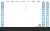 Schreibunterlage mit Schutzleiste 2025 - 59,5x37 cm - 1 Woche auf 1 Seite - 36 Blatt, mit Kartonunterlage - inkl. Dreija