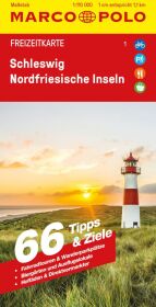 MARCO POLO Freizeitkarte 1 Schleswig, Nordfriesische Inseln 1:110.000