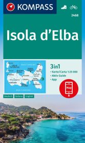 KOMPASS Wanderkarte 2468 Isola d' Elba 1:25.000