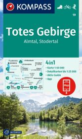 KOMPASS Wanderkarte 19 Totes Gebirge, Almtal, Stodertal 1:50.000