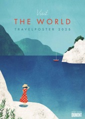 DUMONT - Travelposter 2025 Wandkalender, 50x70cm, Posterkalender mit zwölf neuen Bilder des "Travelposter"-Künstlers Hen