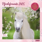 DUMONT - Pferdefreunde 2025 Broschürenkalender, 30x30cm, Wandkalender mit Pferde-Motiven, mit Stundenplan und Schulferie