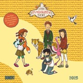 DUMONT - Schule der magischen Tiere 2025 Broschürenkalender, 30x30cm, Wandkalender für Kinder - und Familie, mit Schulfe