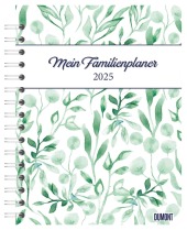 DUMONT - Pattern 2025 Familienplaner-Buch, 17,5x23,1cm, Planer mit stabilem Schutzcover und 80 Notizkarten zum Heraustre