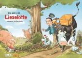 DUMONT - Die Kuh Lieselotte 2025 Wandkalender, 42x29,7cm, erfunden und illustriert von Alexander Steffensmeier, Kalender