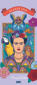 DUMONT - Frida Kahlo 2025 Familienplaner, Kalender mit variabler Spaltenzahl, Übersicht von Schulferien und mit Jahresüb