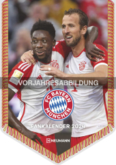 FC Bayern München 2025 - Mini-Bannerkalender - Fan-Kalender - Fußball-Kalender - 21x29,7 - Sport