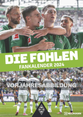 N NEUMANNVERLAGE - Borussia Mönchengladbach 2025 Wandkalender, 29x42cm, Fußball-Kalender mit Motiven der Stars, Fan-Kale