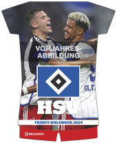 N NEUMANNVERLAGE - Hamburger SV 2025 Trikotkalender, 34,1x42cm, Fußball-Kalender mit Motiven der Stars, Fan-Kalender mit
