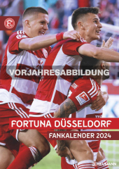 N NEUMANNVERLAGE - Fortuna Düsseldorf 2025 Wandkalender, 29,7x42cm, Fußball-Kalender mit Motiven der Stars, Fan-Kalender