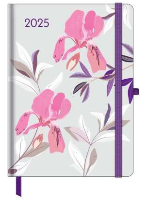 GreenLine - Diary Floral 2025 Buchkalender, 16x22cm, Kalender mit hochwertigem Papier, praktische Alltagsorganisation fü