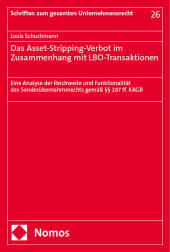 Das Asset-Stripping-Verbot im Zusammenhang mit LBO-Transaktionen