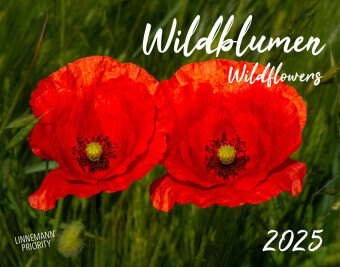 Wildblumen 2025 Großformat-Kalender 58 x 45,5 cm