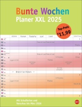 Bunte Wochen Planer XXL 2025