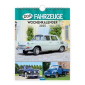 Trötsch Wochenkalender zum Hängen DDR-Fahrzeuge 2025