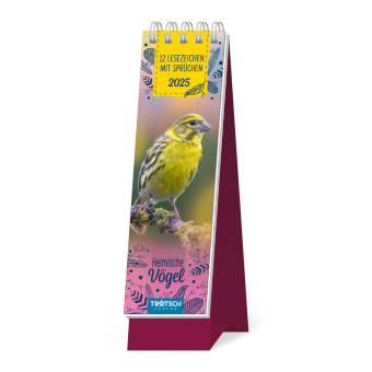 Trötsch Lesezeichenkalender Heimische Vögel 2025