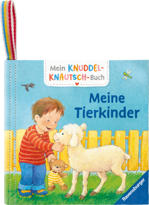 Mein Knuddel-Knautsch-Buch: Meine Tierkinder; weiches Stoffbuch, waschbares Badebuch, Babyspielzeug ab 6 Monate