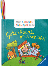 Mein Knuddel-Knautsch-Buch: Gute Nacht; weiches Stoffbuch, waschbares Badebuch, Babyspielzeug ab 6 Monate