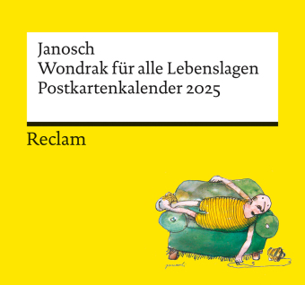 Janosch: »Wondrak für alle Lebenslagen« (Postkartenkalender 2025) | Mit Zitaten und Illustrationen von Janosch